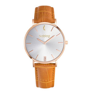 Noblag women's watches tan leather 36mm
